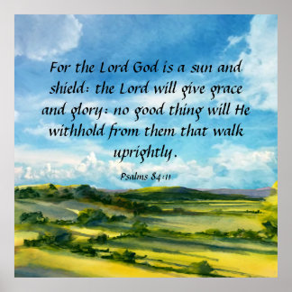 Psalms 84:11 poster