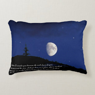 Psalms 8:3,4 Skripturinspiration Prydnadskudde