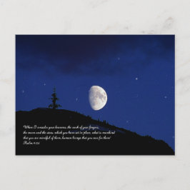 Psalms 8:3,4 Skripturinspiration Vykort