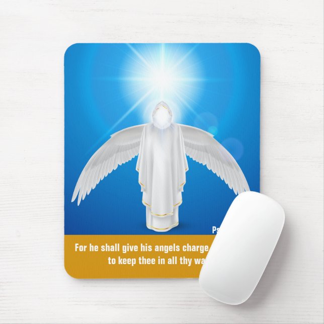 Psalms 91:11 Mousepad Musmatta (Med mus)