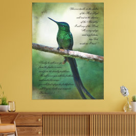 Psalms 91:1-4 inspirerande Kanvastryck