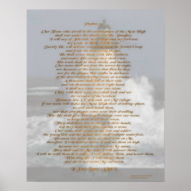 Psalms 91 poster (Framsidan)