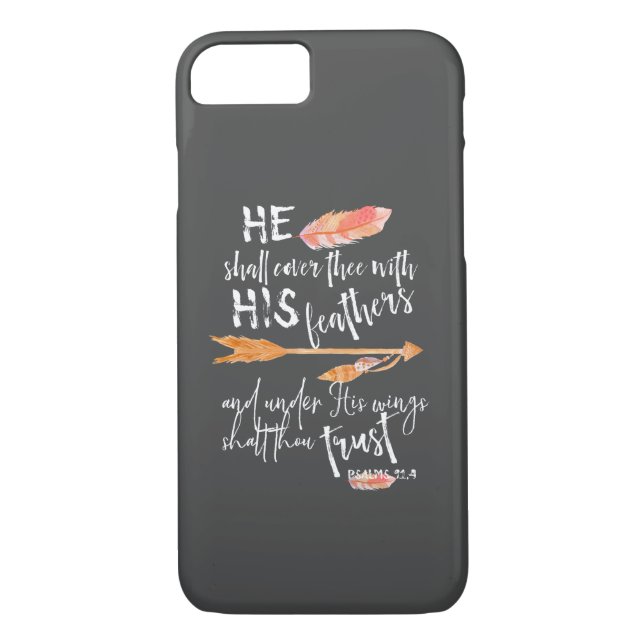 Psalms 91-skriptcitat Case-Mate iPhone skal (Baksida)