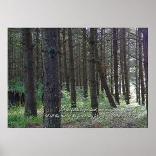 Psalms 96:12 inspirationerande poster