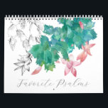 Psalms Bible Scripture Watercolor Botanical Plants Kalender<br><div class="desc">En botanisk kalender i stil som innehåller några favoritskript från bok i Psalms. För varje månad används en illustration av växt, blomma, fågel eller stillastående liv i penna och vattenfärg. Den bibeln är i en skugga av mjukt grått. På baksidan är en miniatyrbild storlek för varje bild i kalendern. Zazzle...</div>