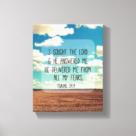 Psalms Bible Verse Canvastryck