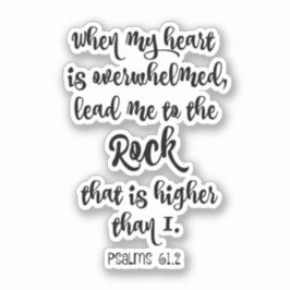 Psalms Bible Verse Klistermärken