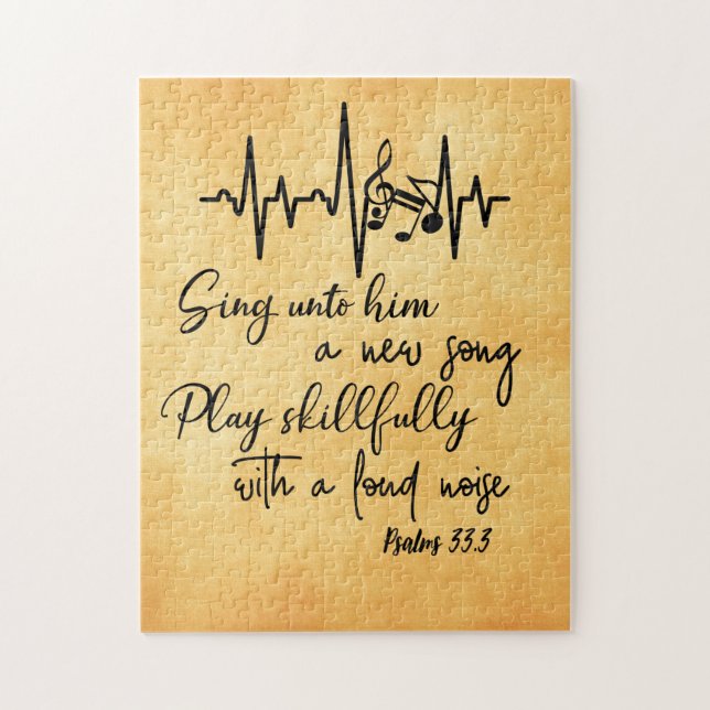 Psalms Bible Verse Pussel (Vertikal)