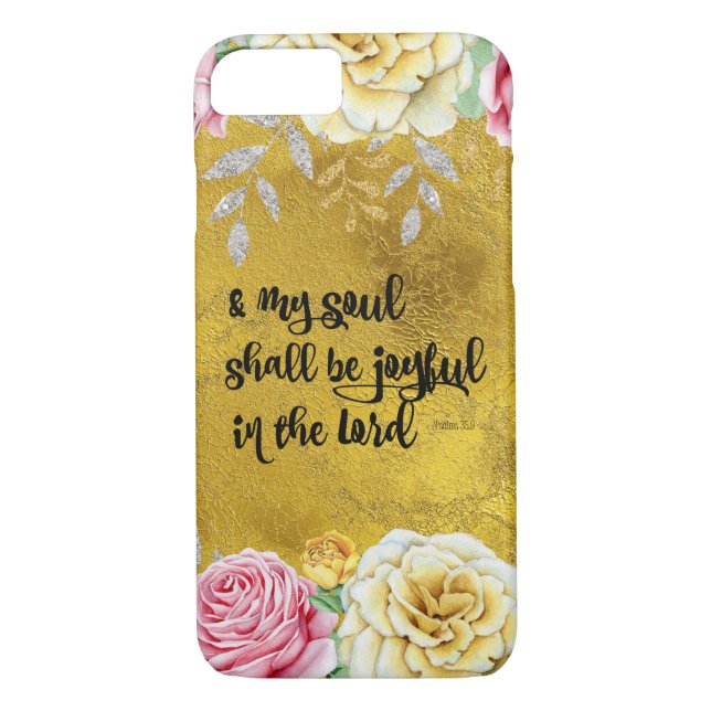 Psalms Joy Bible Verse Case-Mate iPhone Skal (Baksida)