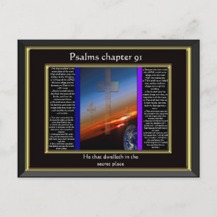Psalms kapitel 91 Black Ram Vykort