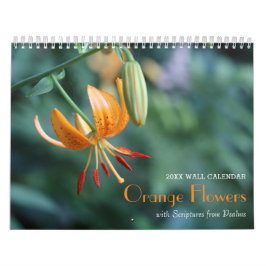 Psalms & Orange Flowers Calendar Kalender