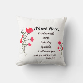 Psalms Scripture Cotton Dekorativ kudde