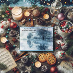 Psalms Verse Winter Wonderland Magnetic Cards<br><div class="desc">Psalms-versen med snövintern under och snö täckte träd som reflekterade över en frusen damm.</div>