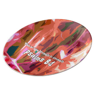 Psalmskapitel 84 porslinstallrik