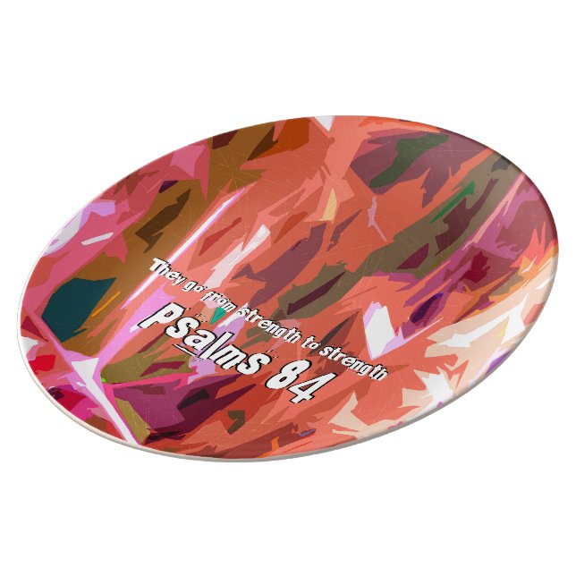 Psalmskapitel 84 porslinstallrik (Sidan)