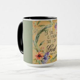 Psaltaren 46:10 Bibelvers Mugg