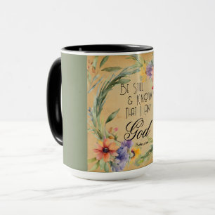 Psaltaren 46:10 Bibelvers Mugg
