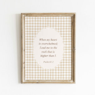 Psaltaren 61:2 När mitt hjärta sviktar Poster