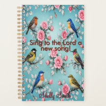 Psaltaren 96:1 Personlig blomfågelkalender