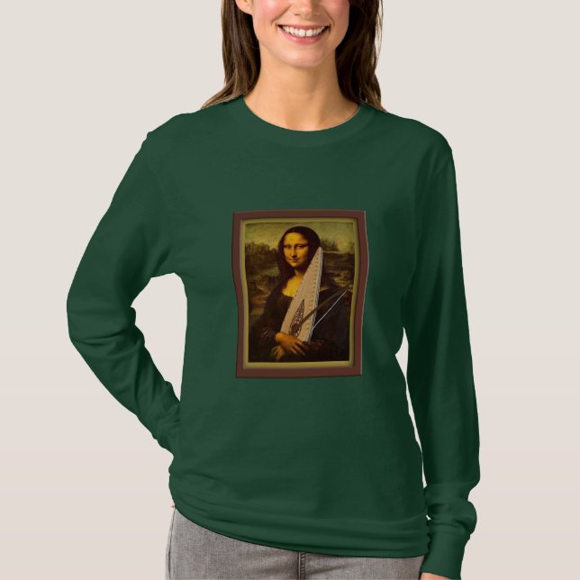 Psaltery Mona Lisa - damT-tröja Tee (Framsida)