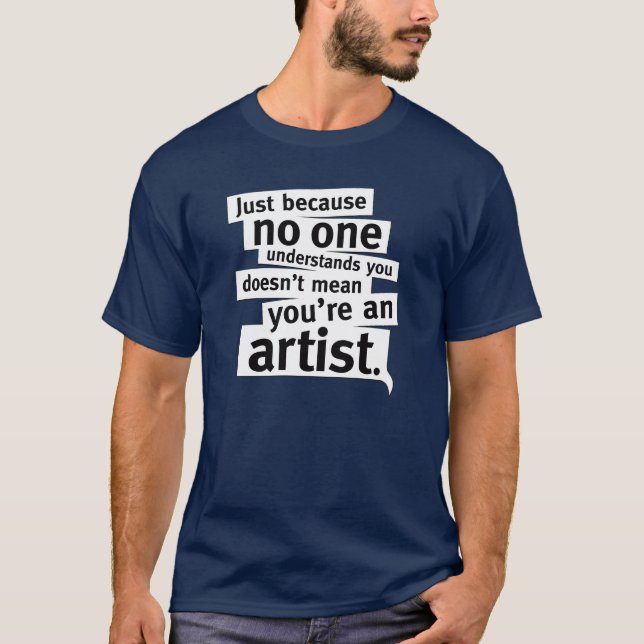 Pseudo-Konstnär Sarcasmskjorta T Shirt (Framsida)
