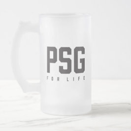 PSG för livet Frostat Ölglas