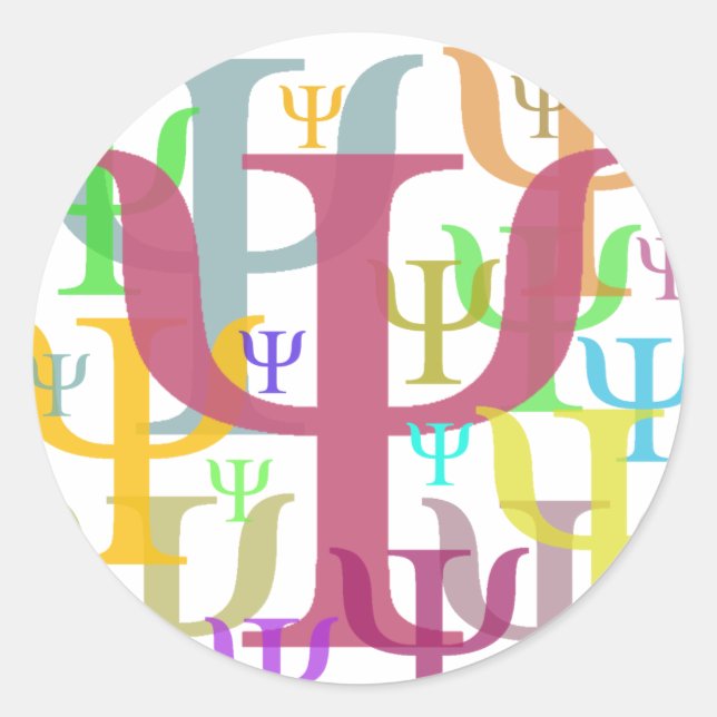 Psi Runt Klistermärke (Framsida)