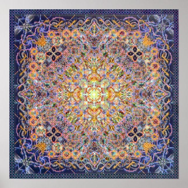 Psidereal Centerpeace Matrix Psychedelic Poster (Framsidan)