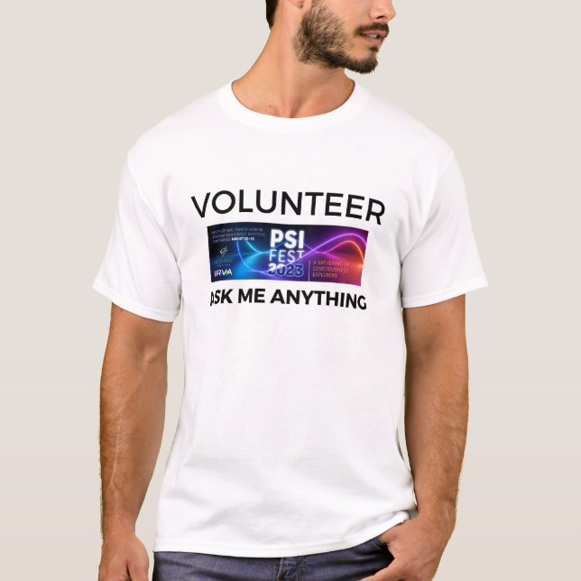 PsiFest2023 Volunteer Tee Shirt (Framsida)