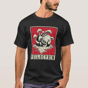 Psilocybin Retro Psychedelic Magic Mushroom Vintag T Shirt