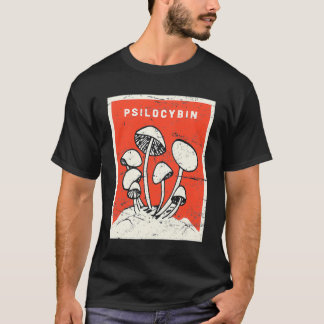 Psilocybin Retro Psychedelic Magic MushRums T Shirt