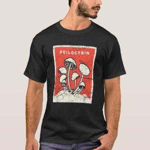 Psilocybin T Shirt Retro Psychedelic Magic Mushroo