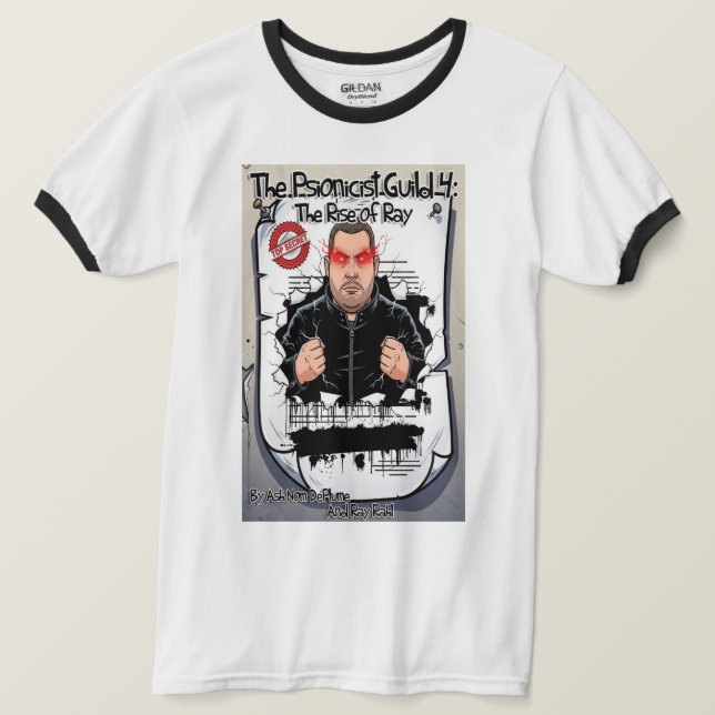 Psionicist Gillet 4 Ringer T-Shirt (Design framsida)