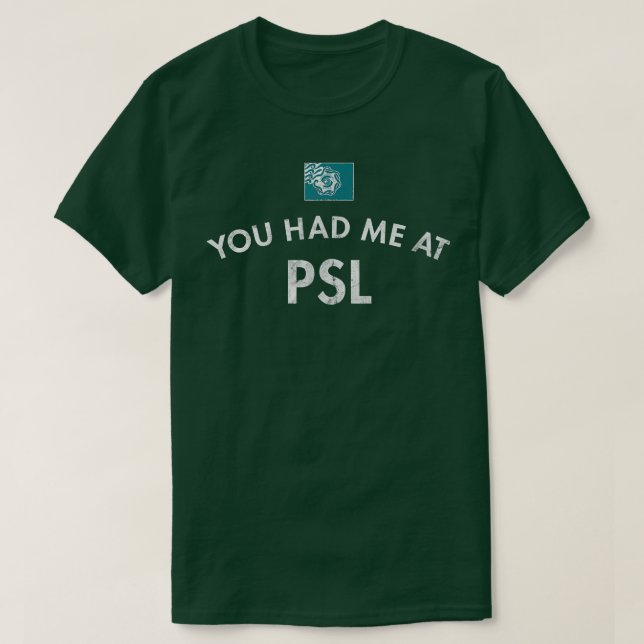 PSL Pumpkin Spice Latte Mi Seattle Washington Coff T Shirt (Design framsida)