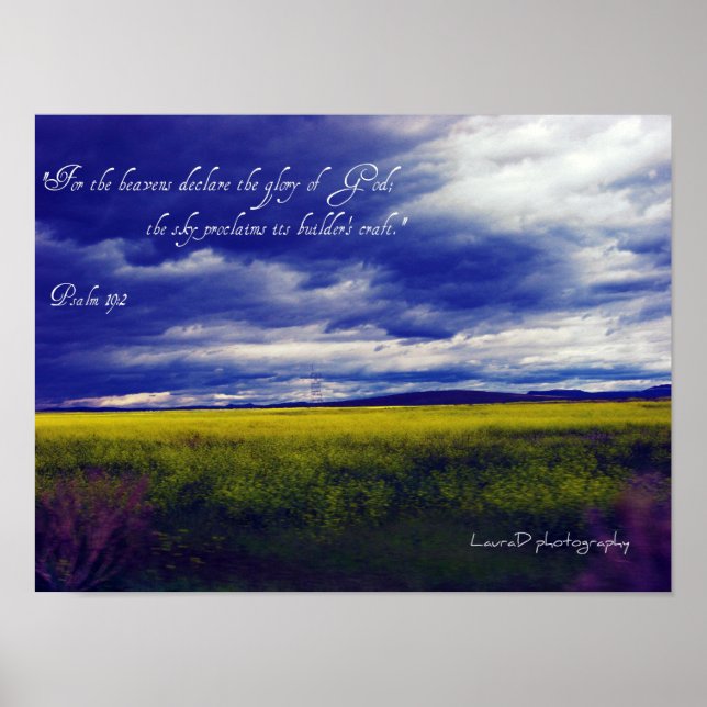 Pslam 19:2 poster (Framsidan)