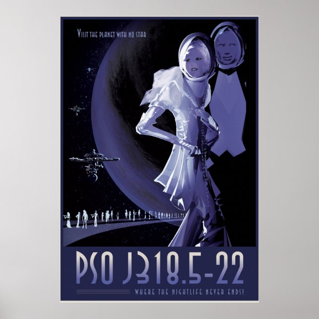 PSO J318.5-22 - där nattlivet aldrig slutar Poster (Framsidan)