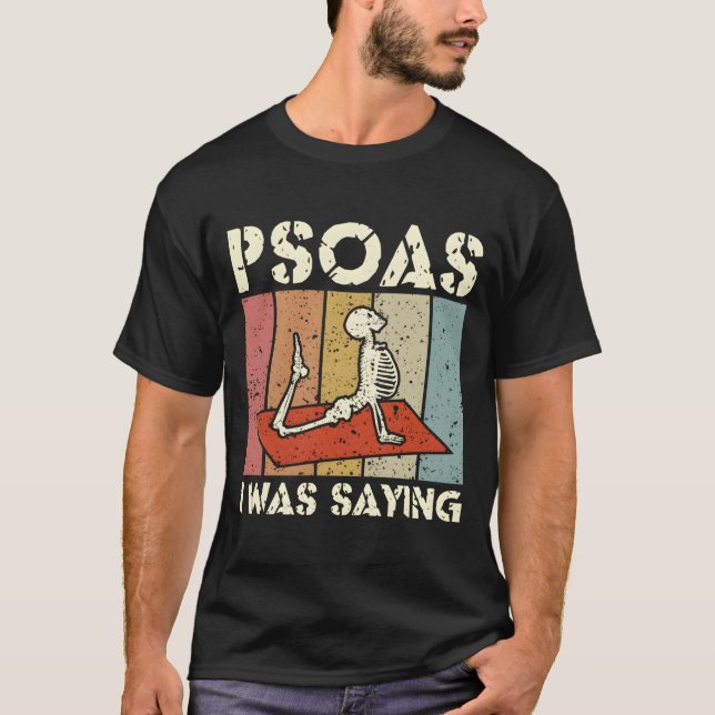 Psoas I Was Saying Massage Therapist Lmt Massage T Shirt (Framsida)