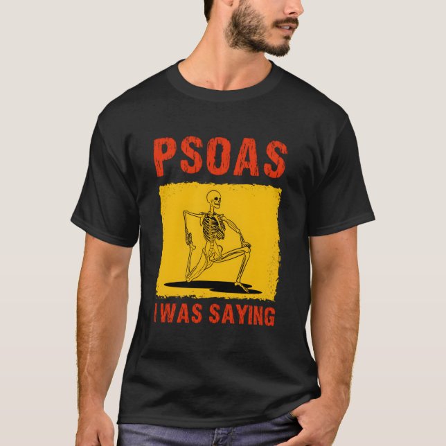 Psoas jag sa en underlig terapeutisk fysisk massag t shirt (Framsida)
