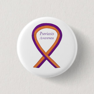 Psoriasis Awareness Ribbon Anpassningsbar Art Pin  Knapp