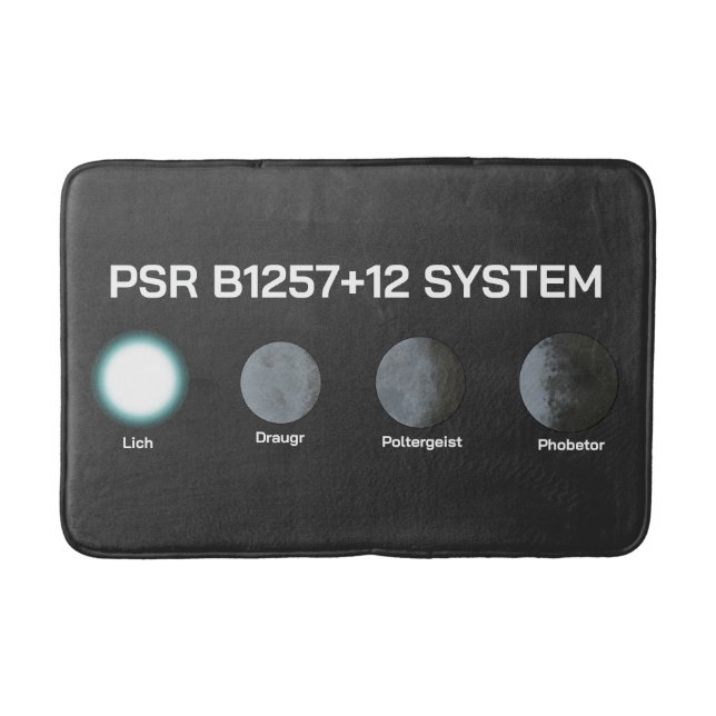 PSR B1257+12-system Badrumsmatta (Framsidan)