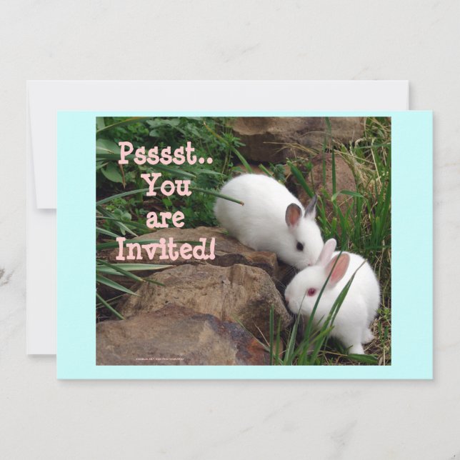 Psst, du är inbjuden! inbjudningar (Framsida)