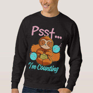 Psst I M inventeringsslot Knitting Lång Ärmad Tröja