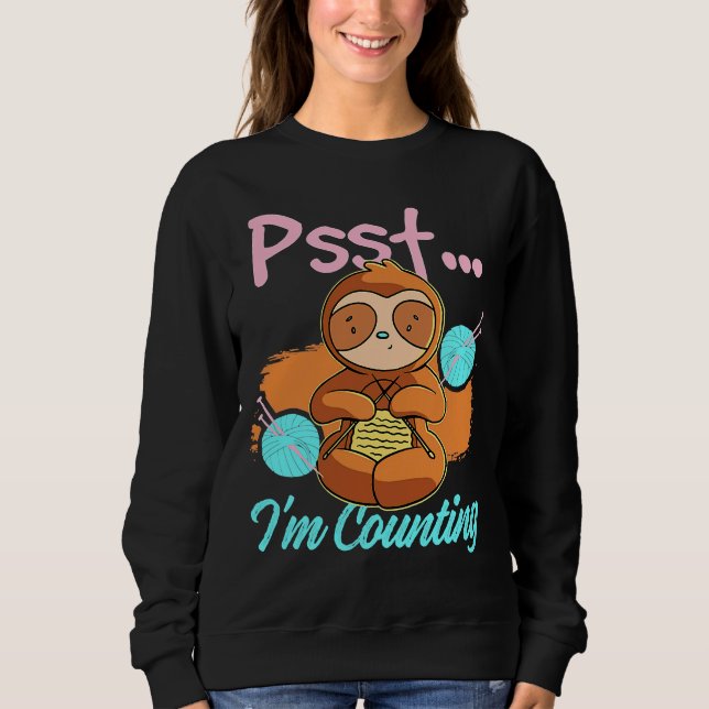 Psst I M inventeringsslot Knitting T Shirt (Framsida)