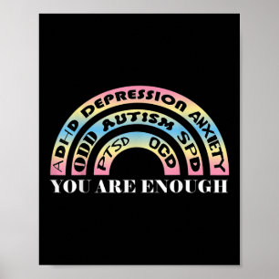 PSTD Suicide Awareness Sjukdom Mer Mer Poster