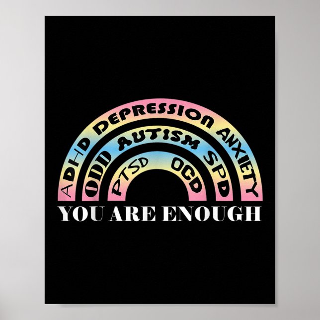 PSTD Suicide Awareness Sjukdom Mer Mer Poster (Framsidan)