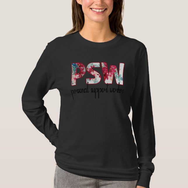 Psw Personal Support Worker Day T Shirt (Framsida)