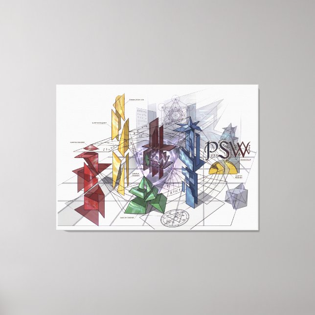 PSW — the word of state. Canvastryck (Framsida)