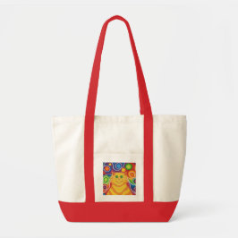 Psy-cat-delic impuls tote bag tygkasse