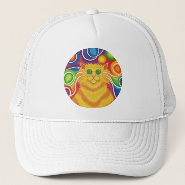 Psy-cat-delic lastbilsförarhatt keps (Framsida)