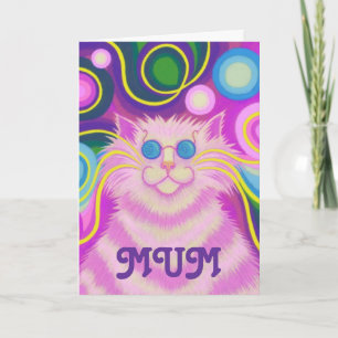 Psy-cat-delic 'MORSA'-kort för födelsedagspresent Kort